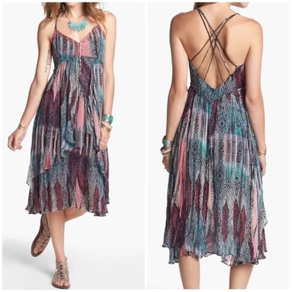 Free People Sea Gypsy Strappy Braided Dress Size XS